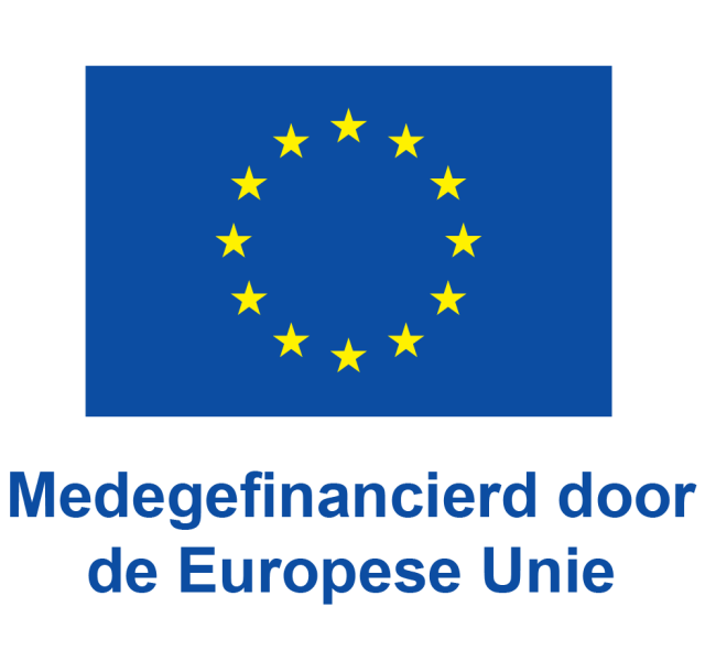 Logo van de Europese Unie. Tekst is Medegefinancierd door de Europese Unie